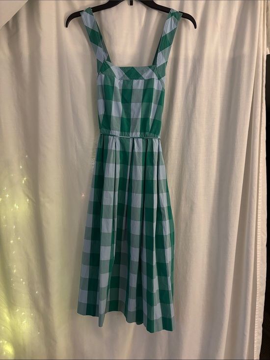 J. Crew Dresses & Skirts - J.Crew Green and Light Blue Gingham Sundress